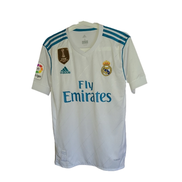 REAL MADRID FC 2016 ADIDAS FLY EMIRATES FIFA HOME LALIGA JERSEY - Picture 7 of 7